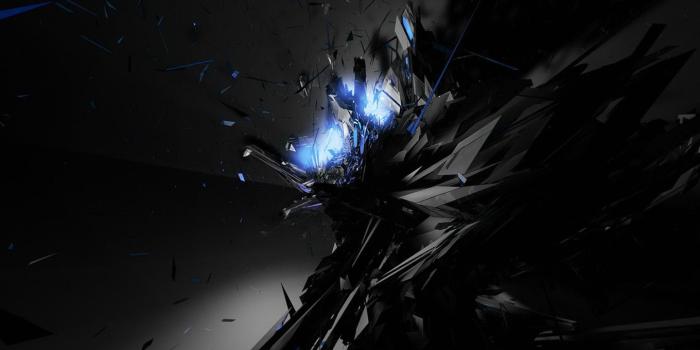 1360x768 Blue And Black Wallpaper 15 - [1360x768]