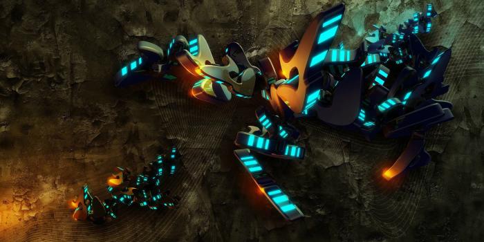 1920x1080 Illuminated shapes wallpaper - 3D wallpapers - #15041