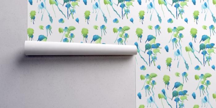 1024x1024 Liquid Shifting Flowing - abstract watercolor on Isobar by franbail