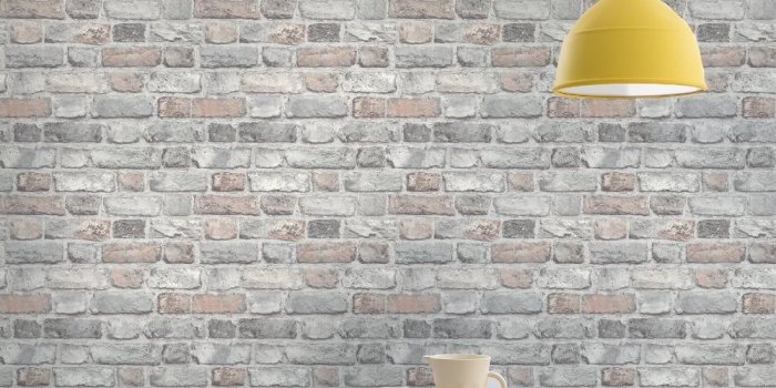 1000x1000 Vintage House Brick Pattern Wallpaper Faux Effect Textured A28902
