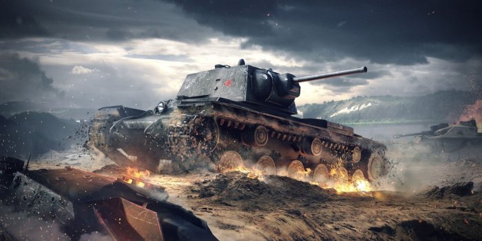 1920x1080 1920x1080 Wallpaper world of tanks blitz, wargaming net, kv-1, ussr