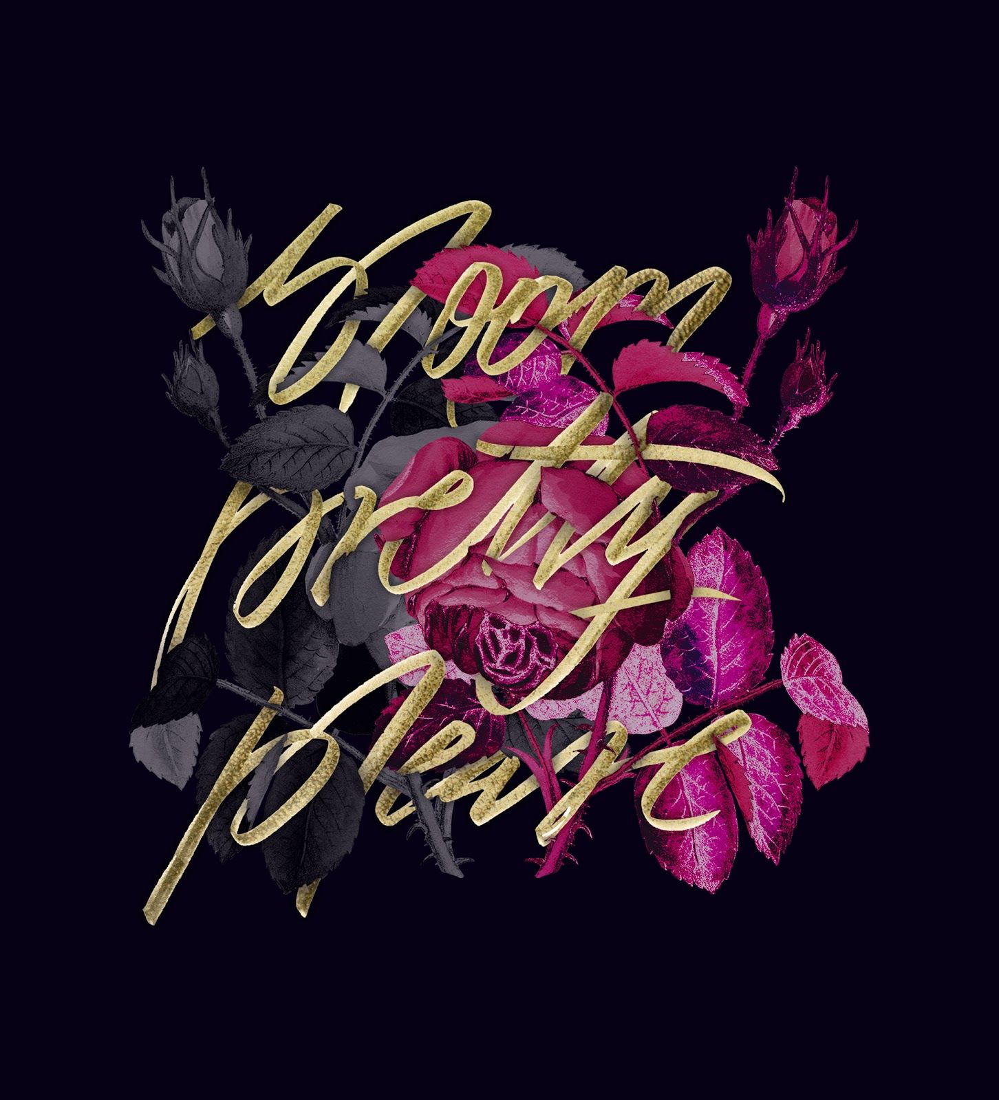 1452x1600 Bloom pretty please (wallpaper) | P△STEL FEATHER STUDIO