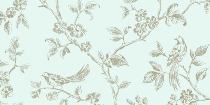 1000x1000 Fine Decor Birds from Live Laugh Love Collection Duck Egg, Gold (FD40291)