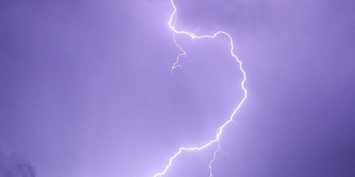 1440x2560 Purple Lightning Wallpaper - iPhone, Android & Desktop Backgrounds