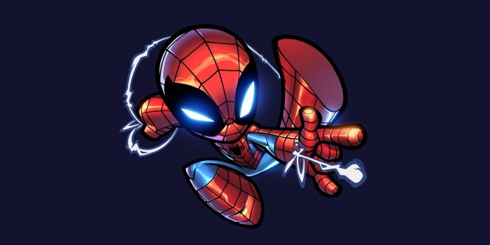 3840x2160 Chibi Spiderman Artwork, HD Superheroes, 4k Wallpapers, Images
