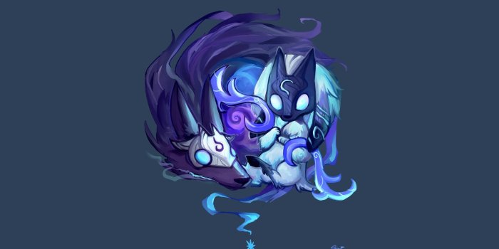 1920x1080 1920x1080 Chibi Kindred by inkinesss HD Wallpaper Fan Art Artwork