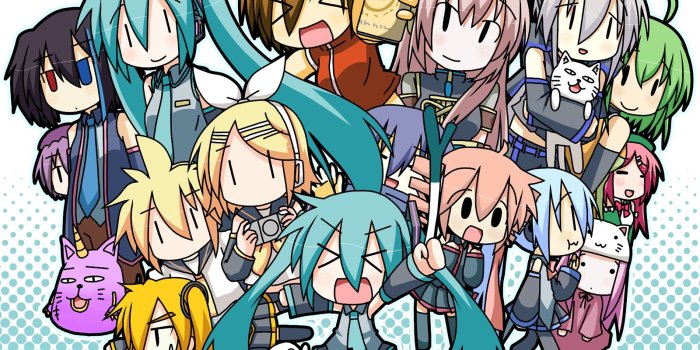 1600x1200 All Vocaloid Chibi HD Wallpaper, Background Images