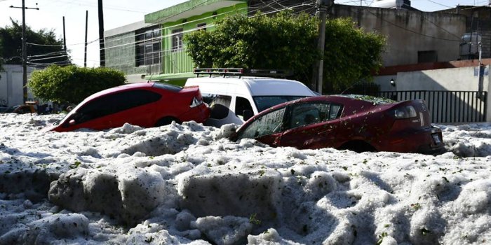 1280x720 Mexico weather: Freak hailstorm hits Guadalajara, swallowing