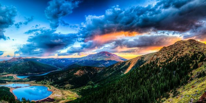 2560x1440 2560x1440 Wallpaper sunset, mountain, lake, landscape | To Draw