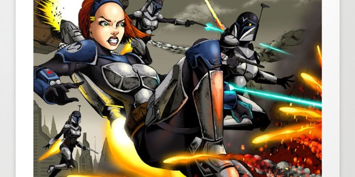 1500x1500 Bo Katan Art Print