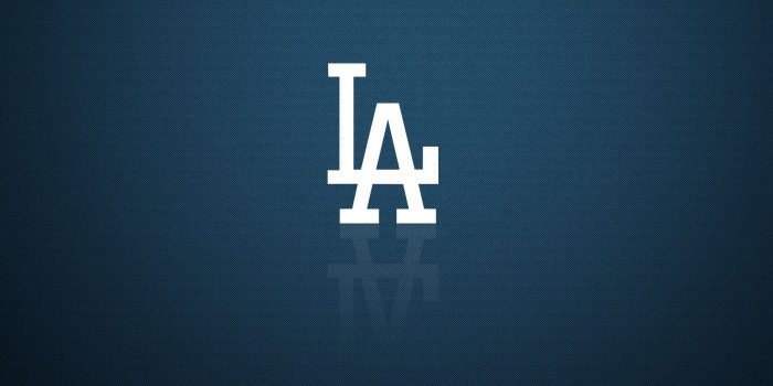 1920x1200 Los Angeles Dodgers wallpaper with white LA logo 1920×1200 px
