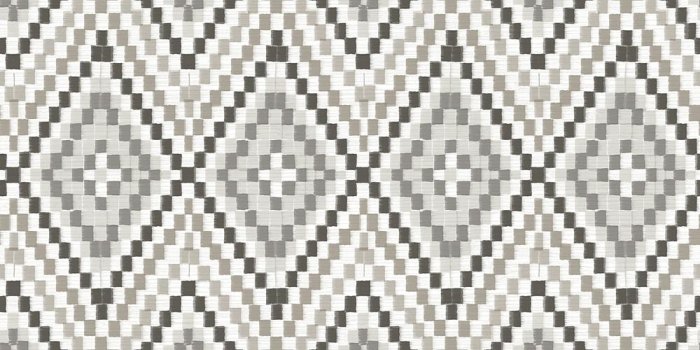 1000x1000 56.4 sq. ft. Ganado Dark Brown Geometric Ikat Wallpaper