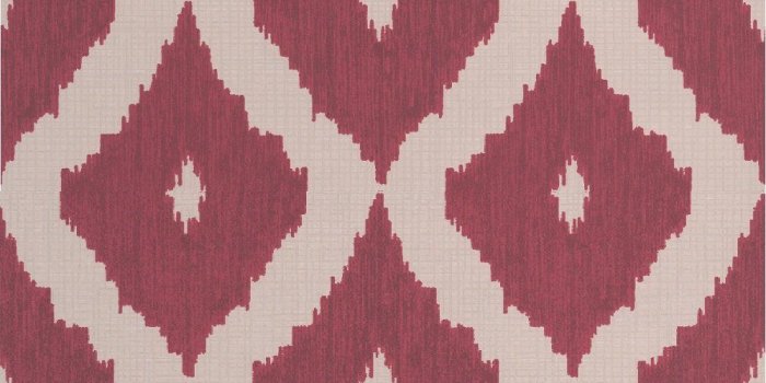 1000x1000 Ikat - Taupe/Carmine