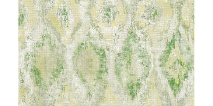 1000x1000 Advantage by Brewster 2809-SH01105 Geo Gilboa Green Ikat Wallpaper