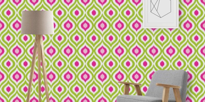 1500x1500 Amazon.com: RNK Shops Ogee Ikat Wallpaper & Surface Covering (Peel