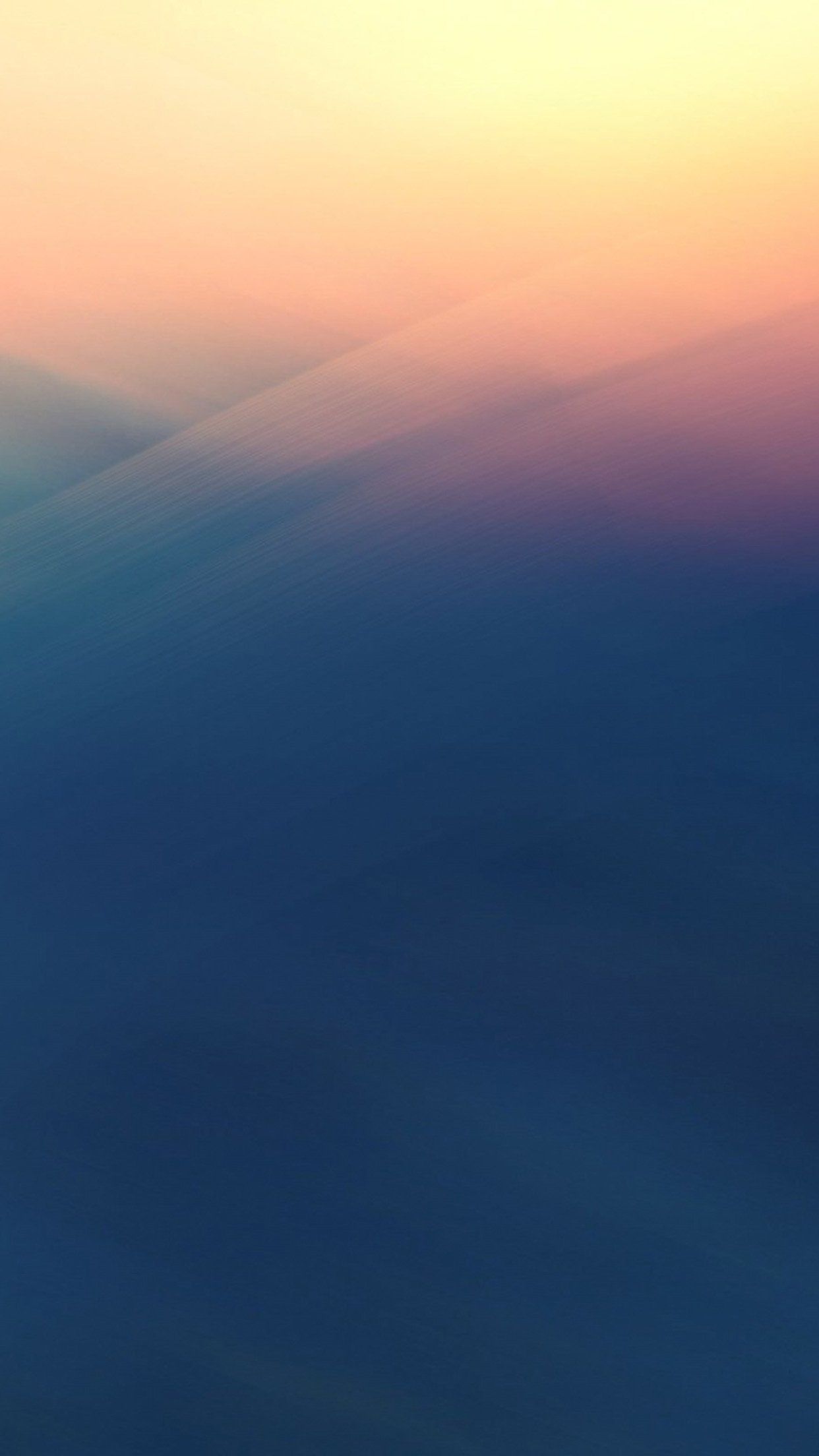 1242x2208 Soft Gradation Abstract Yellow Blue Pattern Android wallpaper