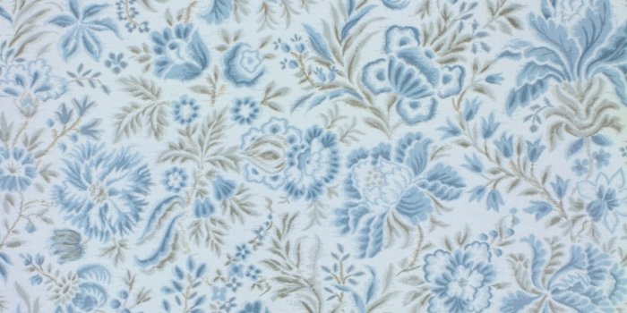 1278x2048 Vintage Blue Floral Wallpaper