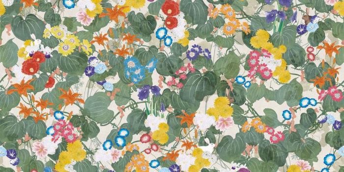 1100x1320 Seasons Wallpaper in Haru from the Kingdom Home Collection by Milton