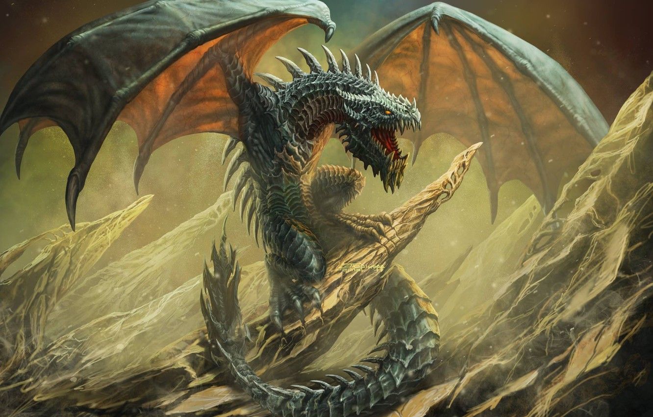 1332x850 Wallpaper dragon, Wyvern, Art Edit, Wyvern images for desktop
