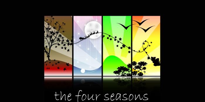 1920x1200 The four seasons wallpaper - Vector wallpapers - #33139