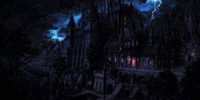 1332x850 Wallpaper forest, lightning, night, lair, vampire, thunder, terror