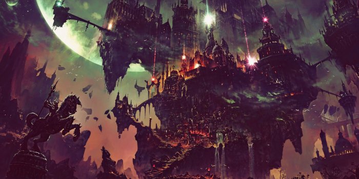2560x1600 Download fantasy, flying city, dark, art 2560x1600 wallpaper, dual wide  16:10 2560x1600 hd image, background, 6039