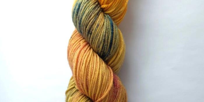 794x1153 The Yellow Wallpaper -- DK 100% Merino - Yellow variegated hand dyed yarn