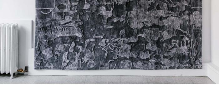 1695x2256 Tonal Stardust Rug - Merino Wool/Bamboo Silk Hi-Lo Tibetan Crossweave