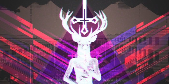 1332x850 Wallpaper Cross, The Cross Of St. Peter, glitch images for desktop