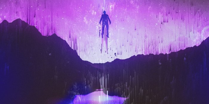 1280x720 Wallpaper Journey, Life, Glitch art, Purple, Soul, Moon, 4K, 8K