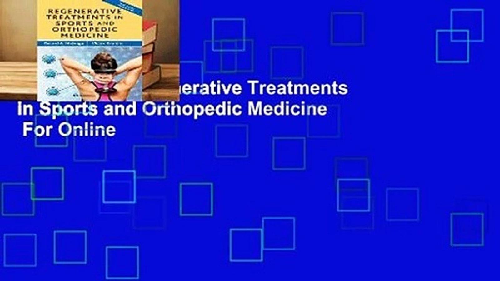 1920x1080 Full E-book Regenerative Treatments in Sports and Orthopedic Medicine For  Online