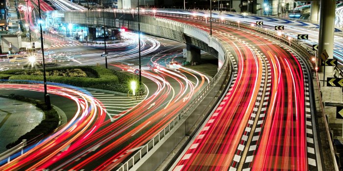 1920x1080 Traffic At Night Exposure HD Wallpaper | 1920x1080 | ID:41868