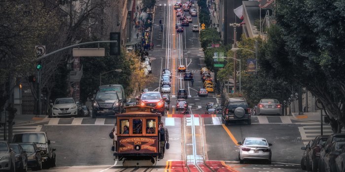 4206x2366 Down Hill Road Traffic Vehicles 4k, HD Photography, 4k Wallpapers