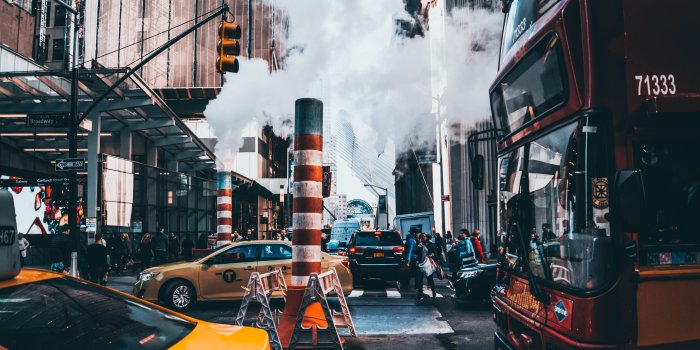 5456x3064 4507408 #buses, #New York City, #smoke, #taxi, #traffic lights