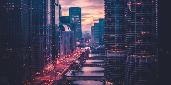 2560x1440 Wallpaper of Chicago, Skyscrapers, Bridges, Traffic background & HD