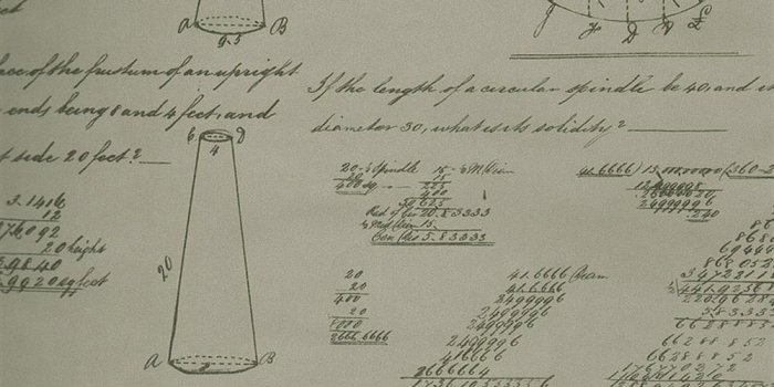 1000x1300 Math Science Equations Wallpaper - Taupe - 2 Rolls