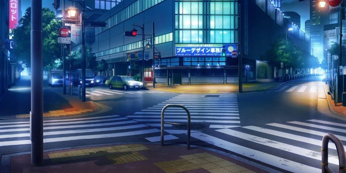 1332x850 Wallpaper machine, night, lights, Japan, traffic light, crossroads