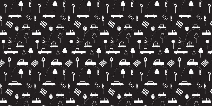 1650x1070 Black and White Traffic Jam Wallpaper Mural - Murals Wallpaper