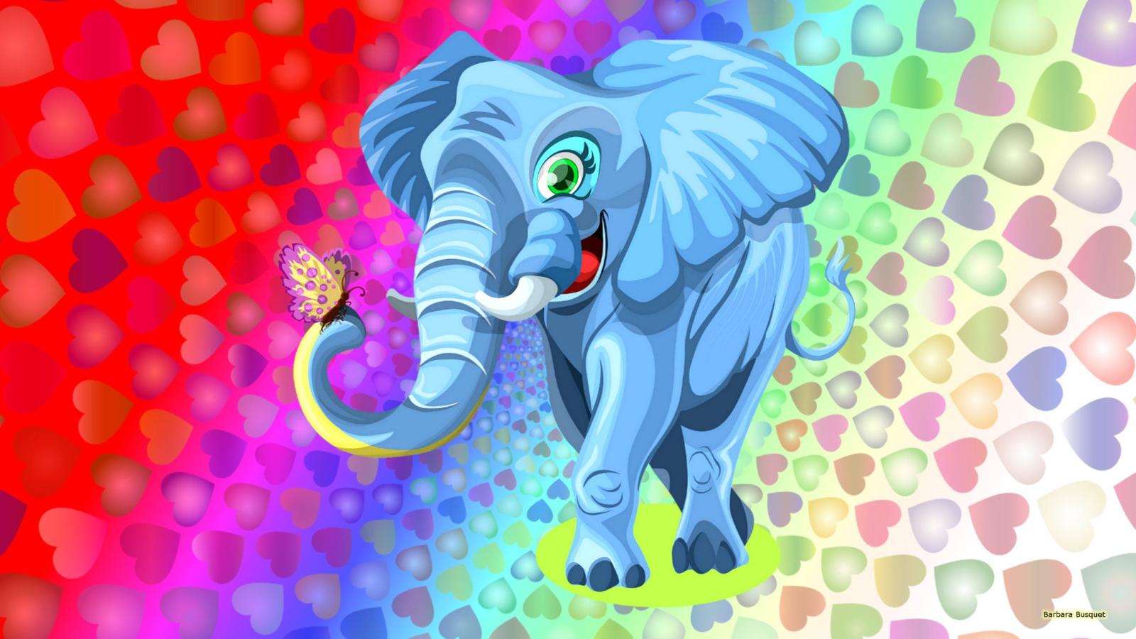 2048x1152 Colorful elephant wallpaper - Barbaras HD Wallpapers