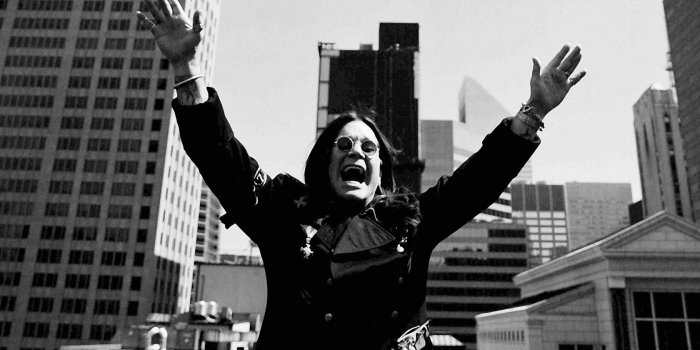 1680x1050 Download wallpaper 1680x1050 ozzy osbourne, joy, city, hands, scream