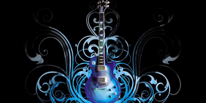 2560x1600 Download wallpaper 2560x1600 guitar, blue, pattern, style widescreen