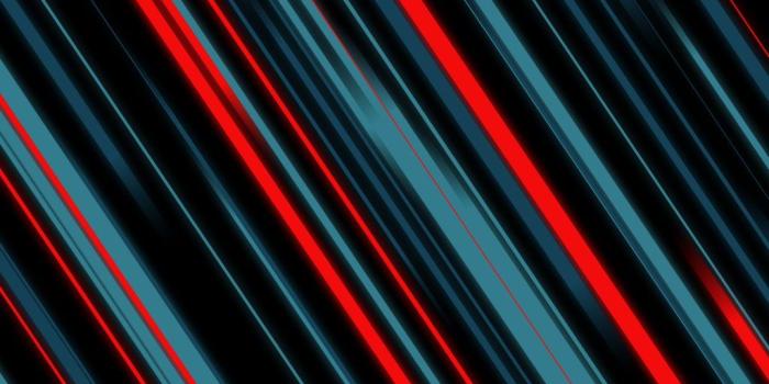 1024x1024 Abstract Material Style Lines Blue Red 4K Wallpaper - Best Wallpapers