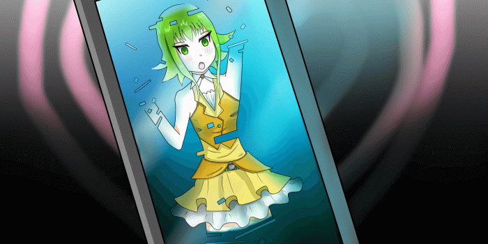 2000x3000 Vocaloids images Persecution complex cellphone girl GUMI HD