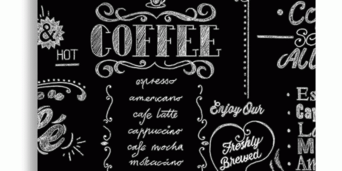 1000x1000 Superfresco Coffee Shop Black and White Wallpaper 32-993