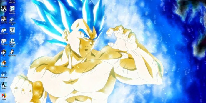 1280x720 Vegeta Blue Evolution (Wallpaper Engine)