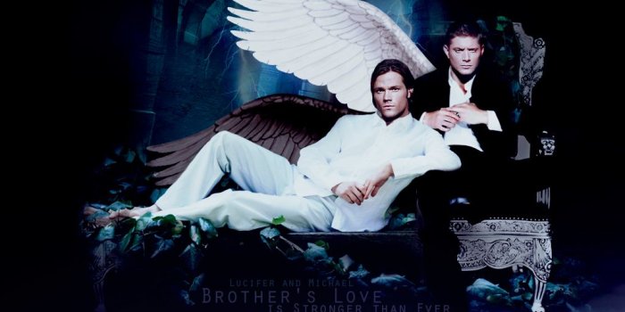 1024x768 Lucifer and Michael - Supernatural Wallpaper (30680975) - Fanpop