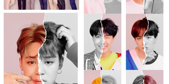 1000x1000 US $1.65 22% OFF|8 Styles Fashion BT21 Fans Wallpaper Retro Poster Home  Decor BTS Bangtan Boys New Ablum Love Yourself Answer Poster-in Wall  Stickers
