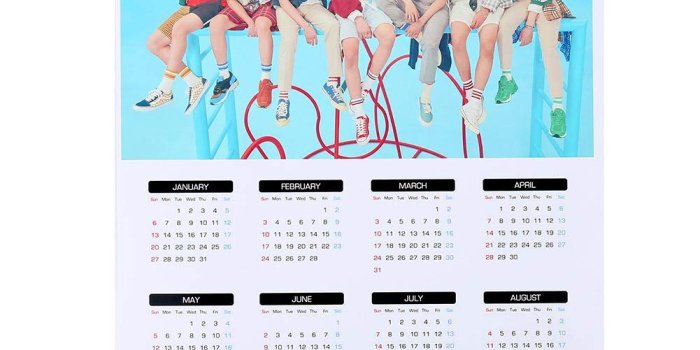 1001x1001 Amazon.com : Bosunshine Kpop BTS 2019 Bangtan Boys Wall Calendar