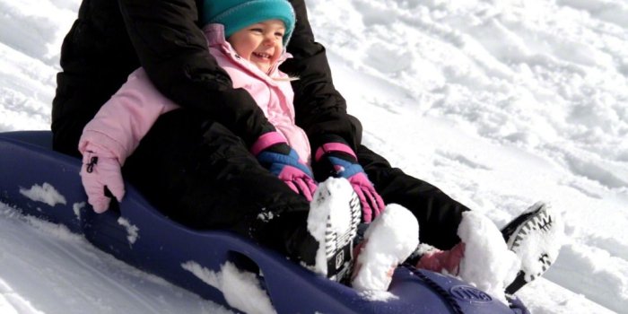 1066x1600 Mother and Daughter Sledding