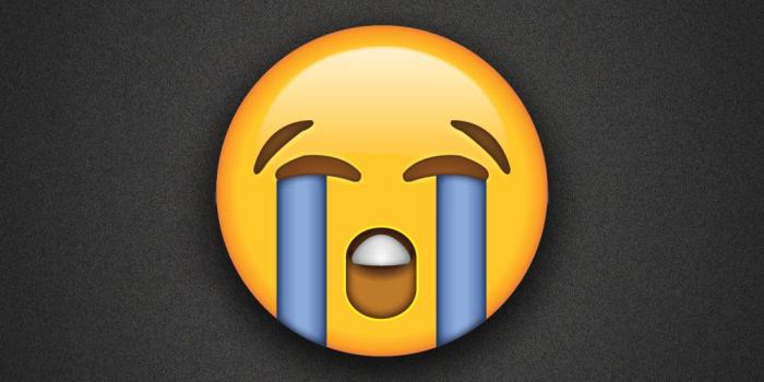 1080x2280 Loudly Crying Face Emoji Phone Wallpaper